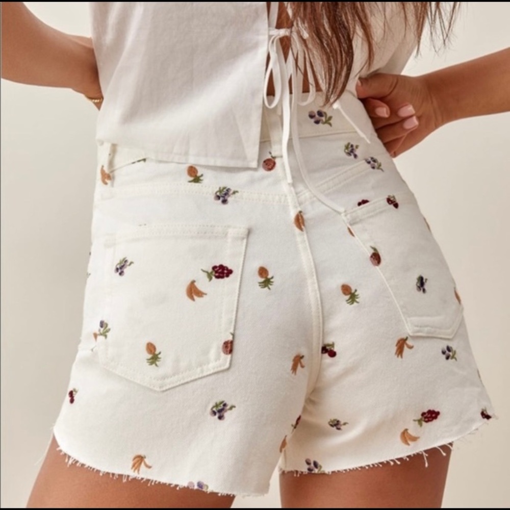 Reformation fruit loops Charlie high rise shorts